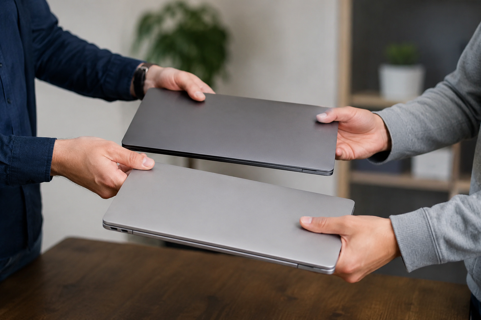 Phone and laptop swaps