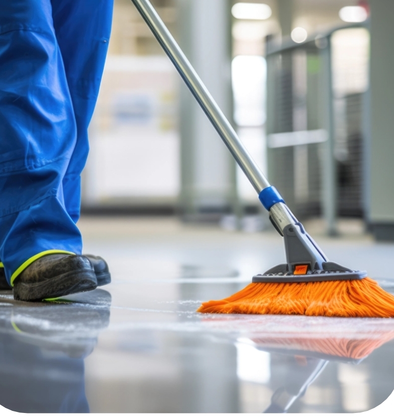Cleaning of common areas of buildings